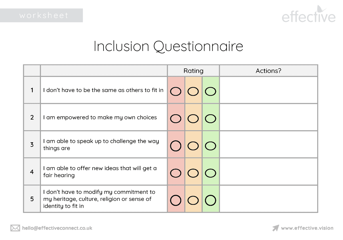 Inclusion Questionnaire