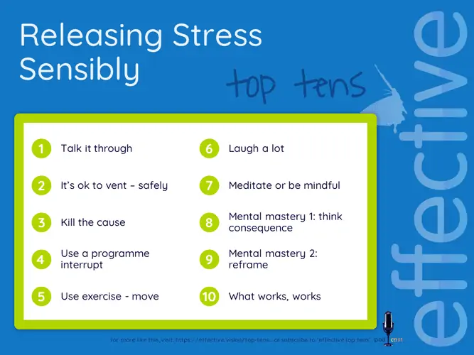 Releasing Stress Sensibly