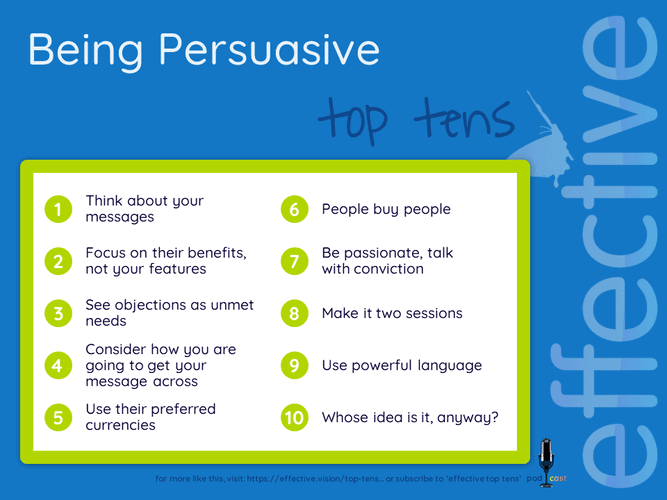 Being Persuasive